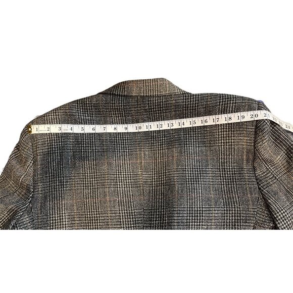 Haggar Clothing Co Size 44 Brown Plaid Blazer/Jacket 35e - Picture 14 of 16